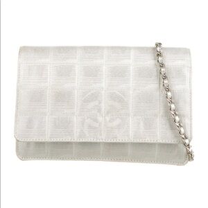 Chanel Travel Ligne Line Wallet On Chain WOC Crossbody Purse Bag
